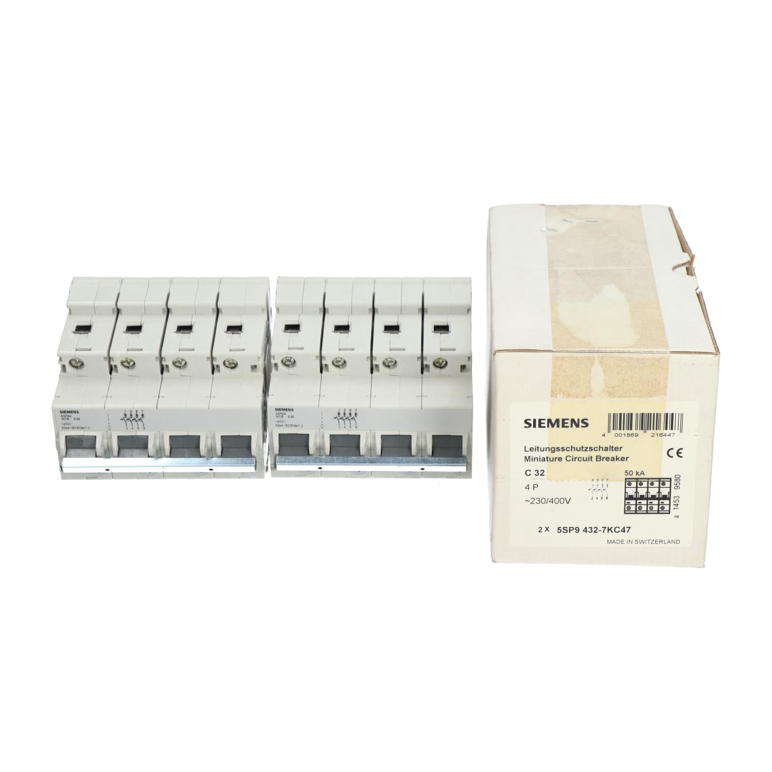 5SP9432-7KC47 Miniature Circuit Breaker 4P NFP s)