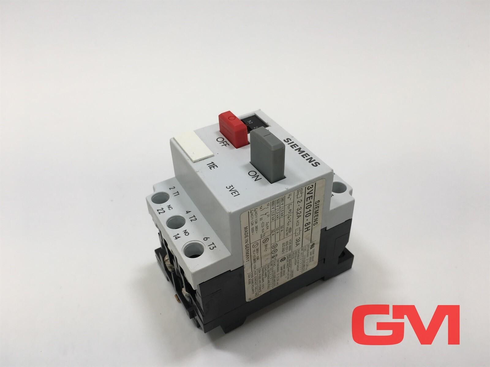 Disjoncteur Motorschutzschalter 3VE1010-8H 3VE1010 8H 3VE1 2-3,2A