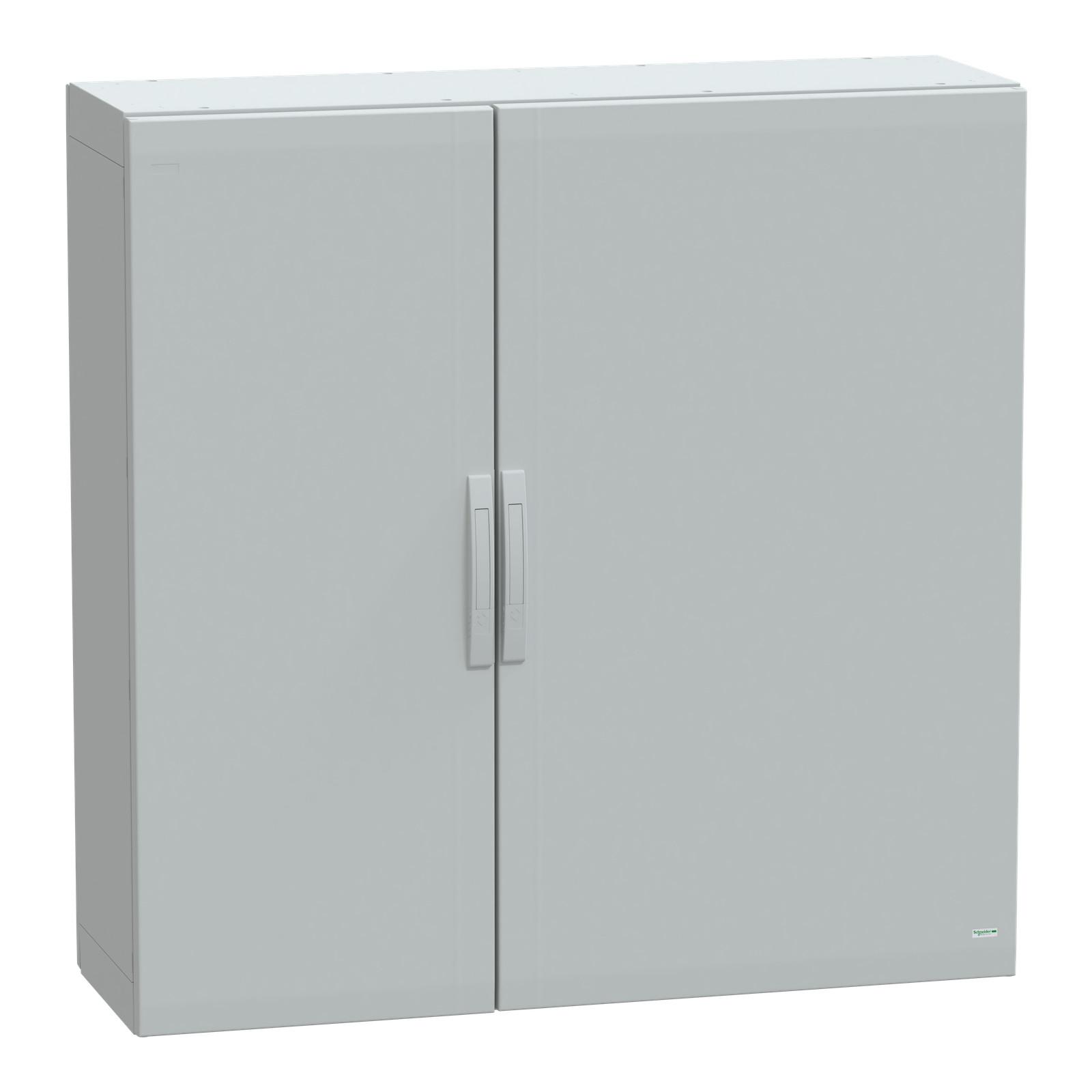 Floor standing polyester enclosure, Thalassa PLA, plain door, completely sealed, 1250x1250x420mm, IP65, IK10