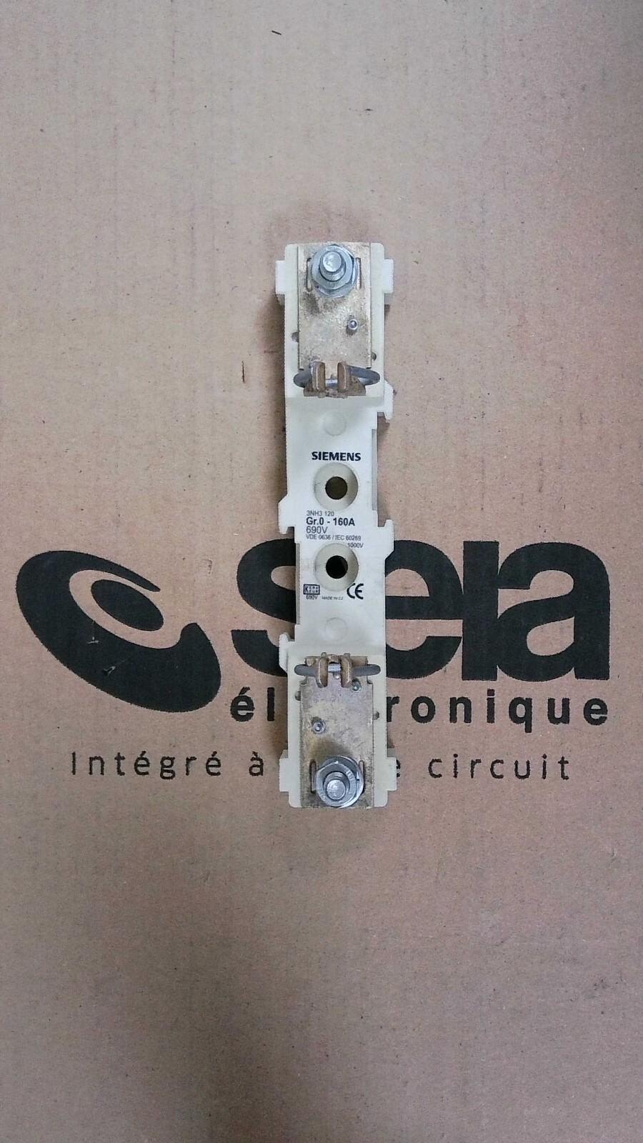 FUSE BASE, LV HRC, 160A, 660V, 1-POLE, SZ 0
