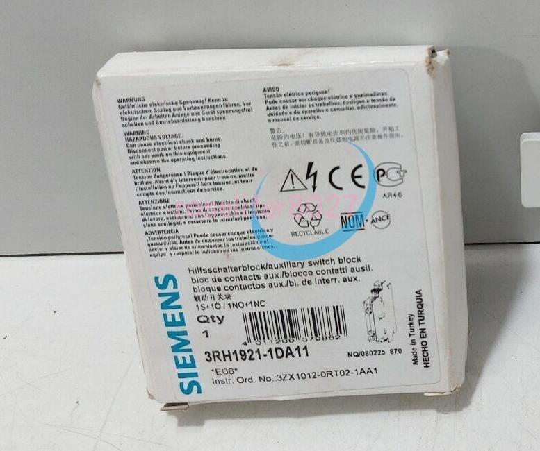AUXILIARY SWITCH BLOCK, 1NO+1NC, SZ S0..S3