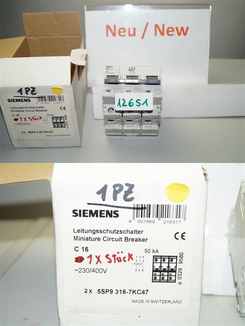 C16 5SP93 Disjoncteur 5SP9316-7KC47 16A