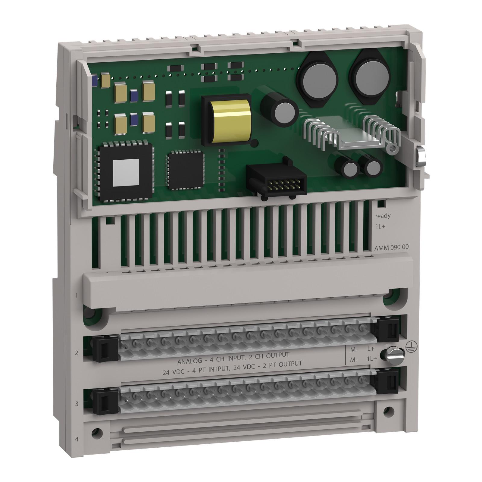 distributed analog/discrete I/O - 4 I / 8 O discrete - 6 I / 4 O analog