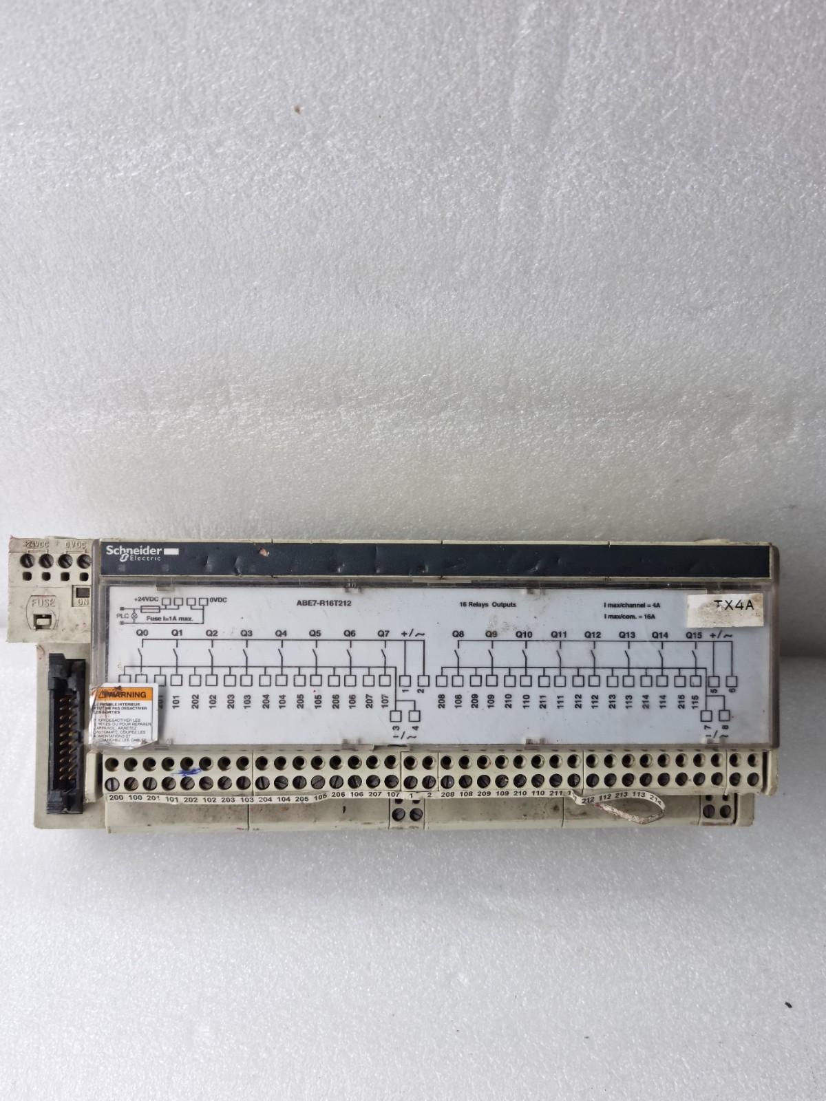 Sub-base with plug-in electromechanical relay ABE7 - 16 channels - relay 10 mm