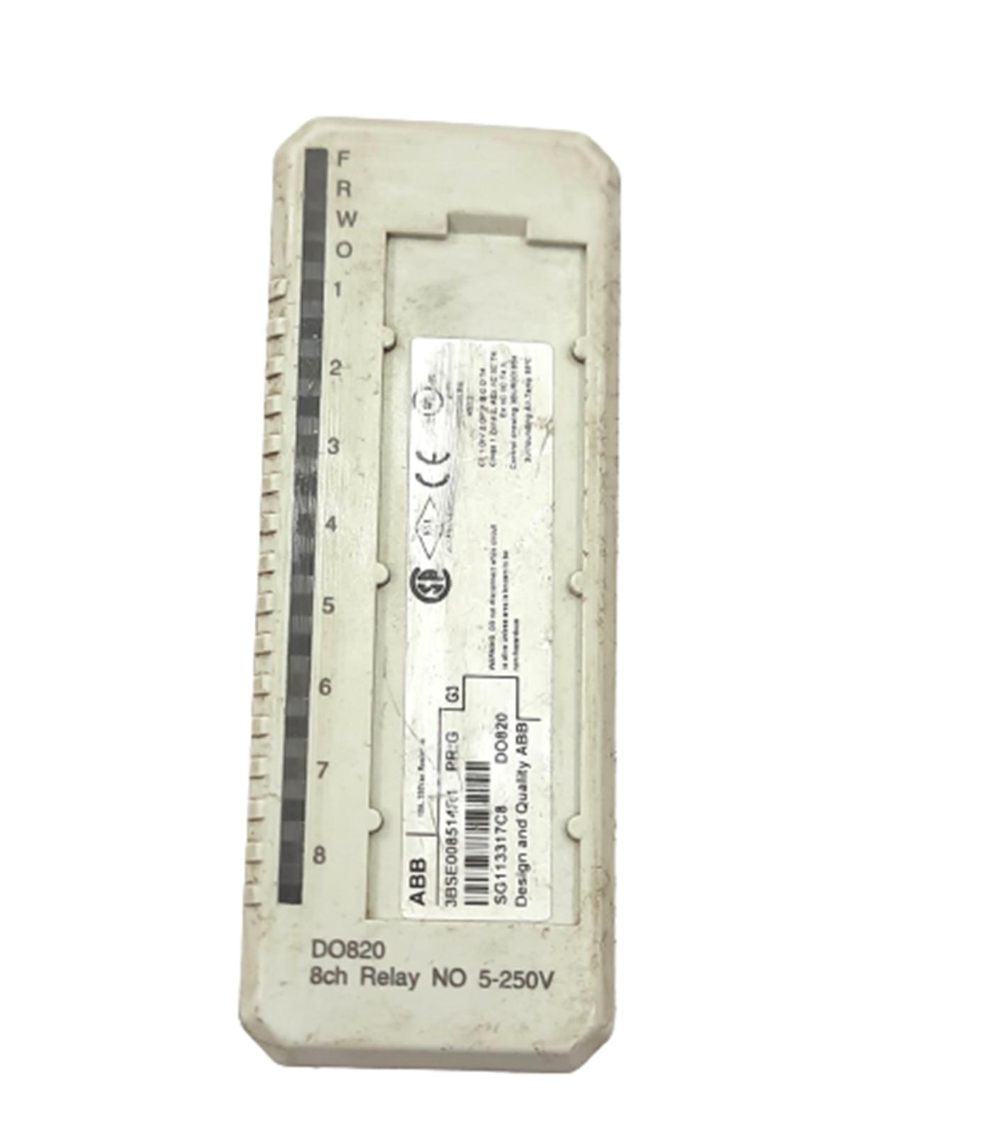 3BSE008514R1 DO820 8ch Numérique Sortie Relais No 5-250V 8x1 Ch 24-230V A.C