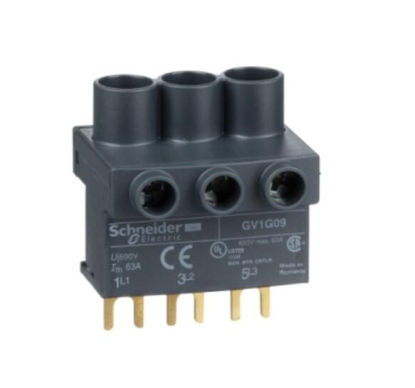 TeSys GV, top feed terminal block, for busbars, 3 P, for TeSys D and TeSys U