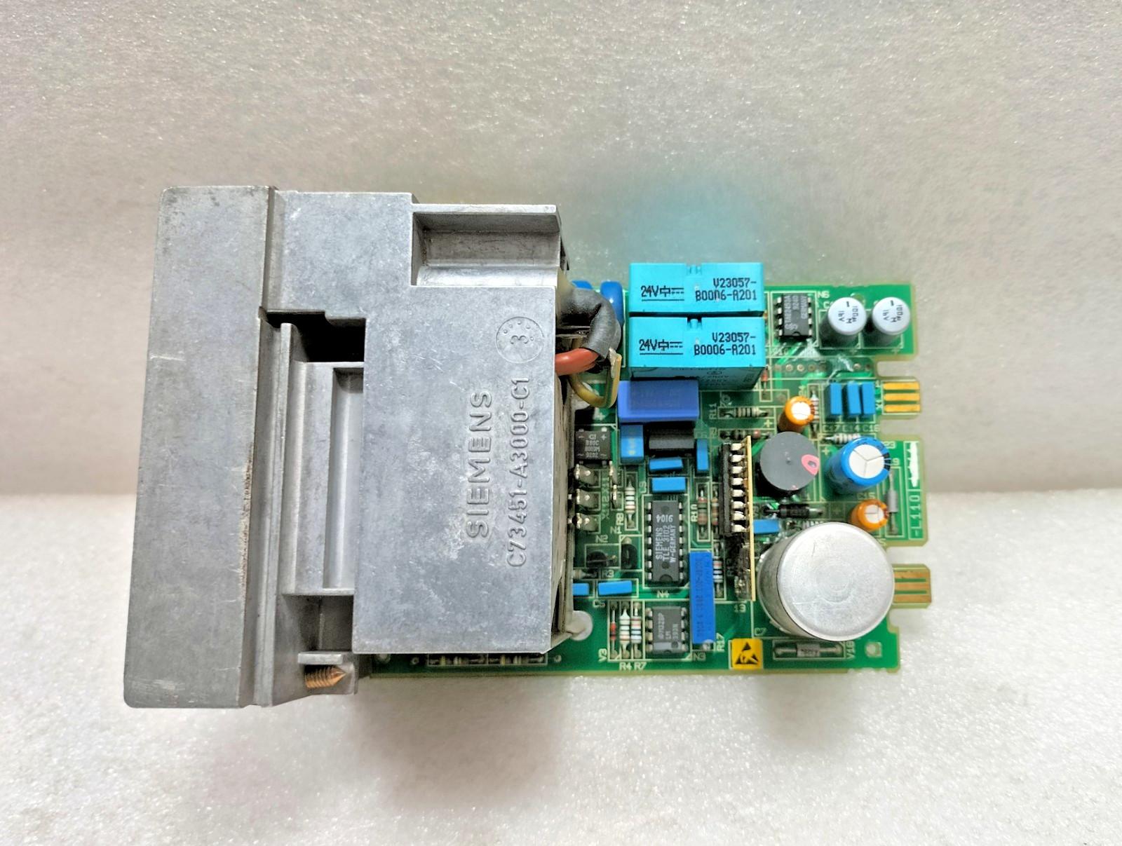 CARTE SIEEMENS C73451-A3000-C1 POUR MANETTE SIPART DR20