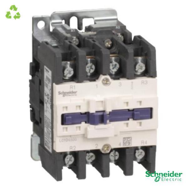 IEC contactor, TeSys Deca, nonreversing, 80A resistive, 4 pole, 2 NO and 2 NC, 230VAC 50/60Hz coil, open style