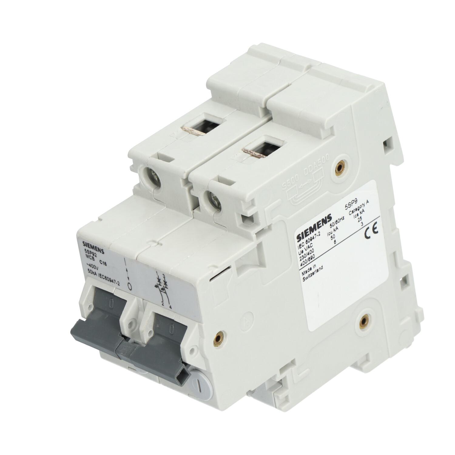 5SP9216-7KC47 Miniature Circuit Breaker 2P NMP