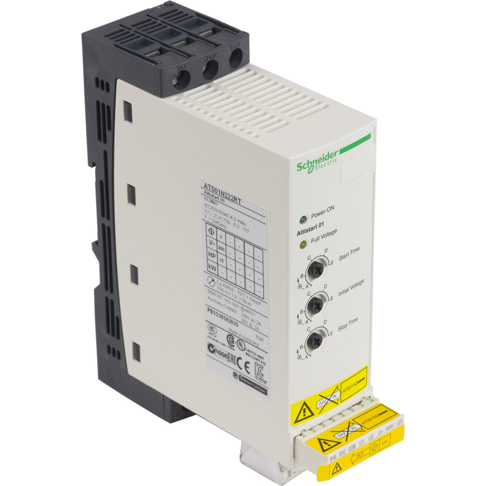soft starter for asynchronous motor, Altistart 01, ATS01, 22A, 460 to 480V