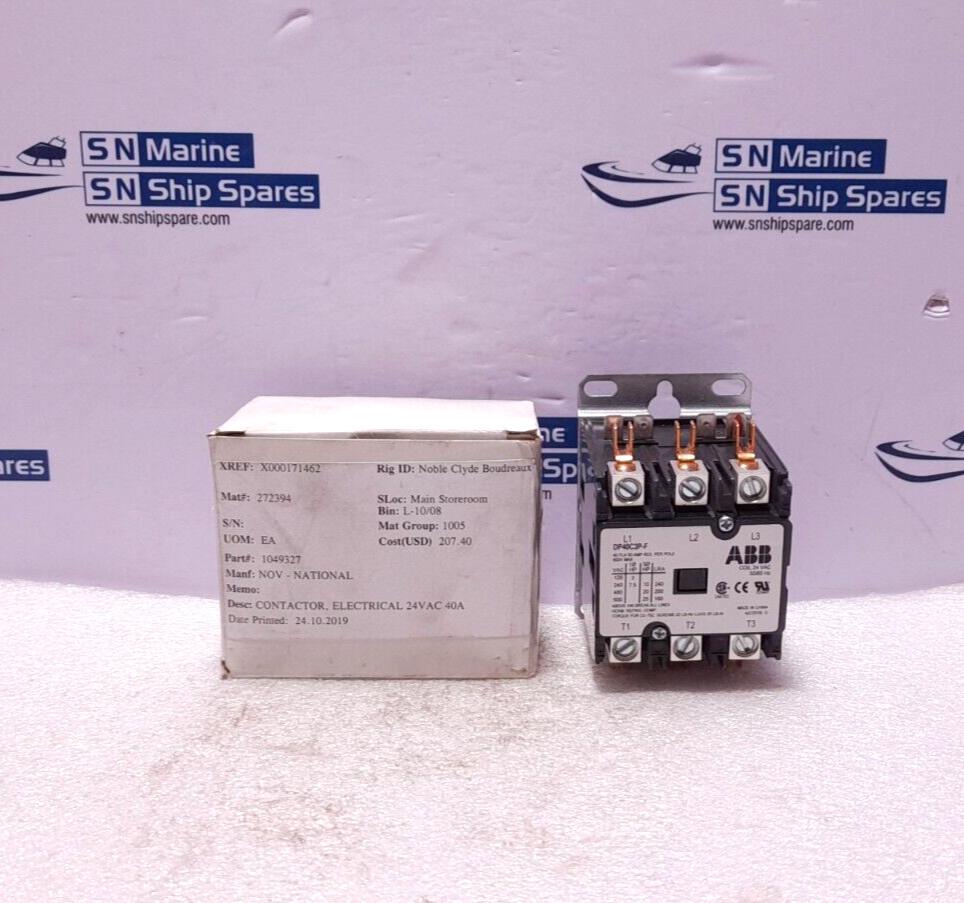 DP CONTR,40A,3P,24/60