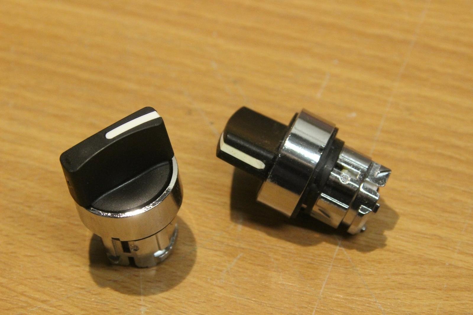 Harmony, 22mm Push Button, selector switch operating head, 2 position, maintained, black, unmarked