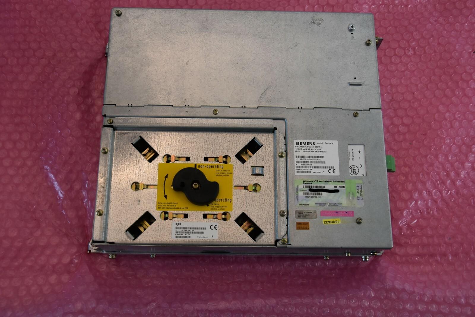 Sinumerik 50 Type: 6FC5210-0DF01-0AA0 Vers. SW Vers.6.2