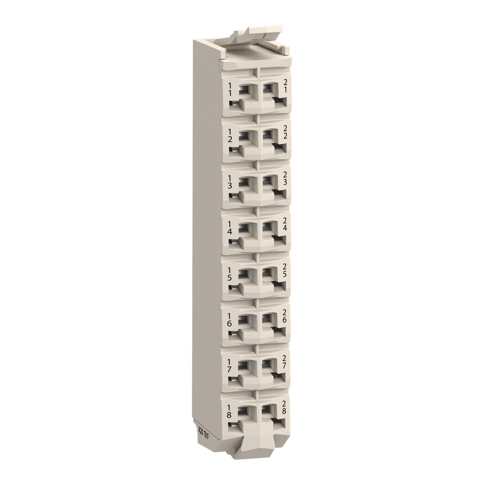 terminal block, Modicon TM5, 16 contacts, white, quantity 1