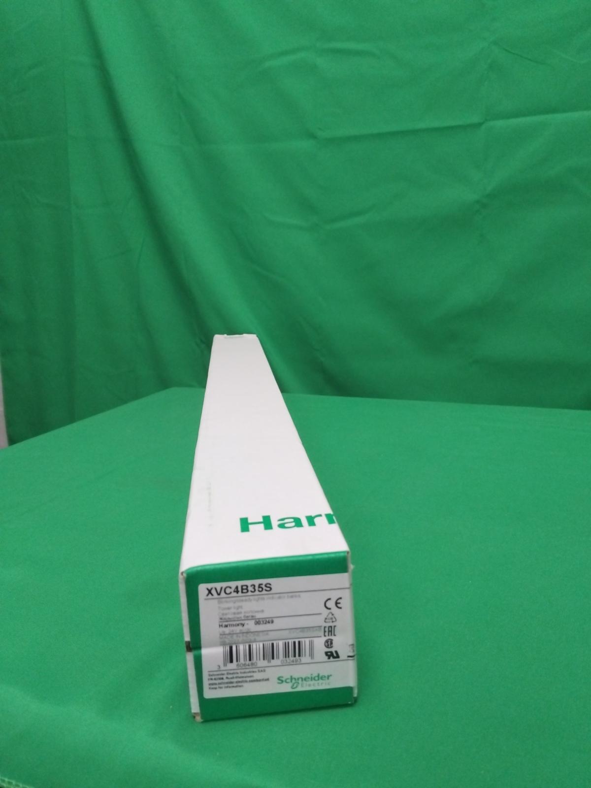 Monolithic pre wired tower light, Harmony XVC, plastic, red orange green, 40mm, tube mounting, steady or flashing, buzzer, IP23, 24V AC DC