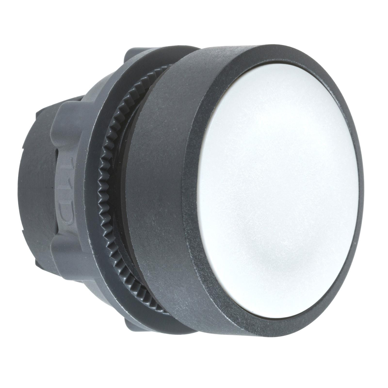 Head for non illuminated push button, Harmony XB5, grey flush, 22mm, spring return, unmarked