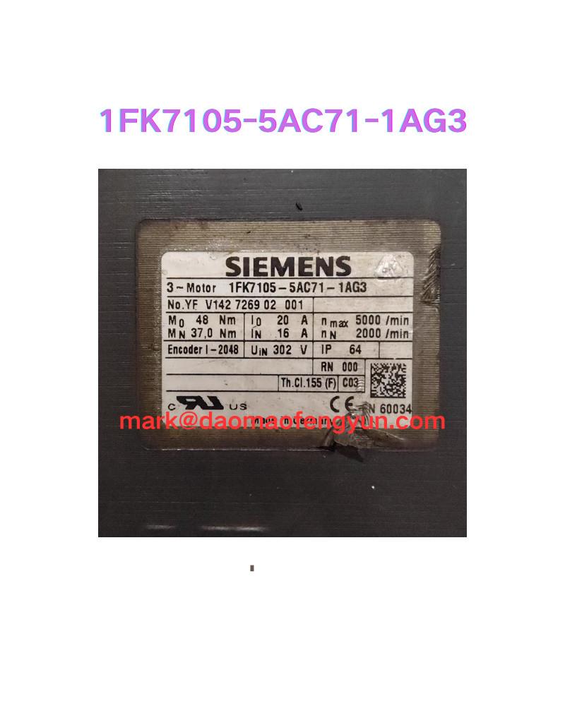 1FK7105-5AC71-1AG3 Second hand motor test OK,