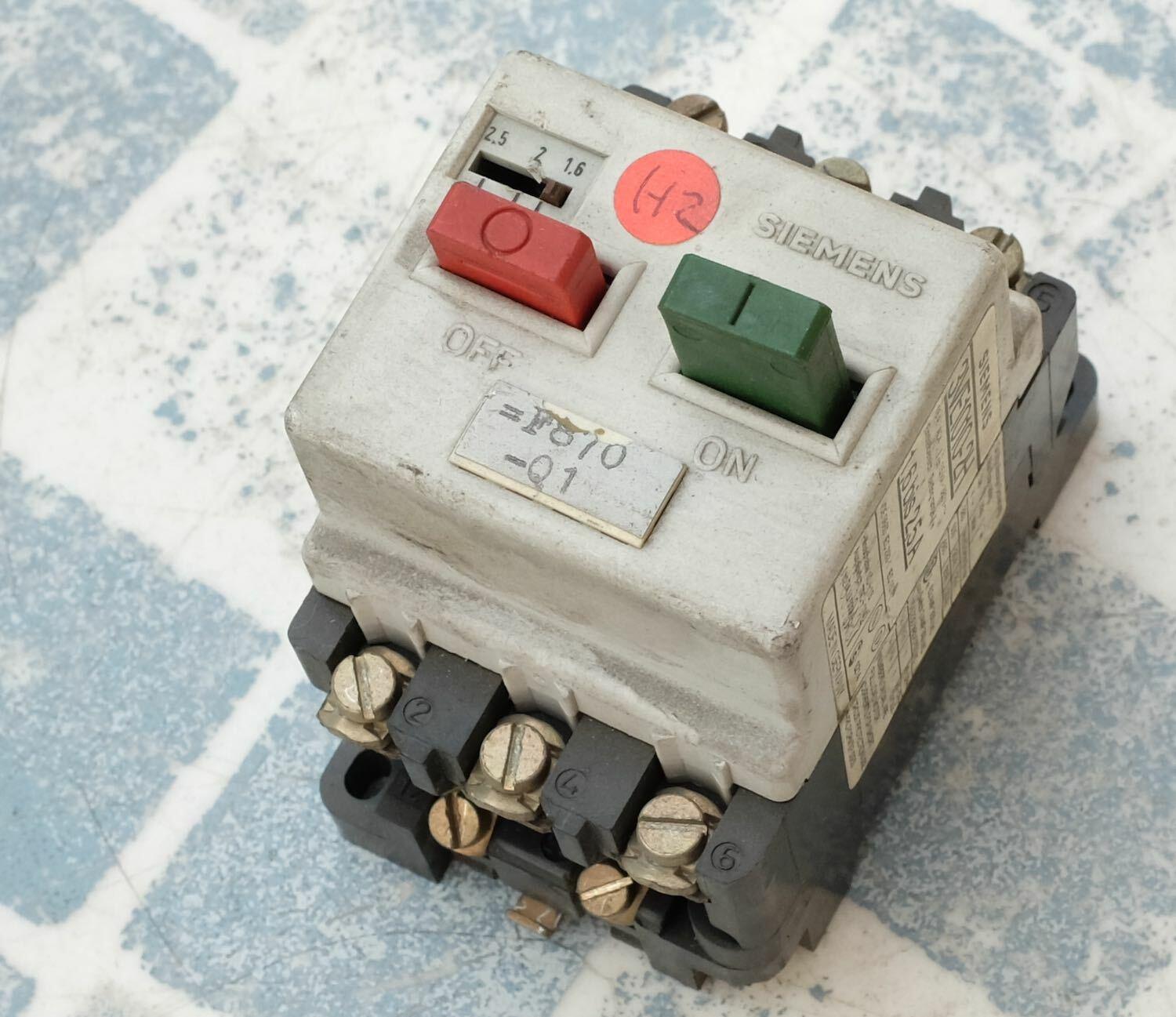 3VE1010-2H disjoncteur 1,6 2,5A