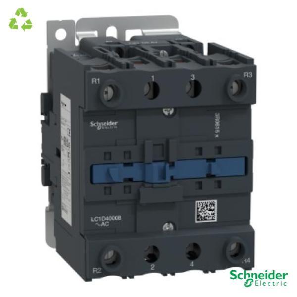 IEC contactor, TeSys Deca, nonreversing, 60A resistive, 4 pole, 2 NO and 2 NC, 48VAC 50/60Hz coil, open style