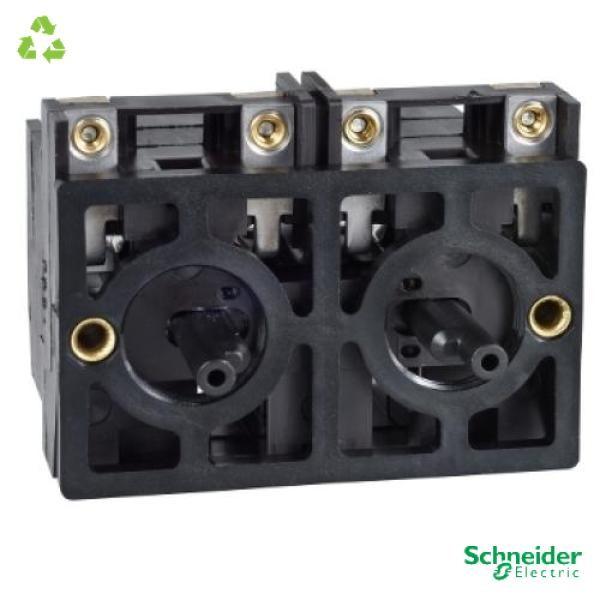Double contact block, Harmony XAC, spring return, front mounting, 2 speed CO+N O staggered