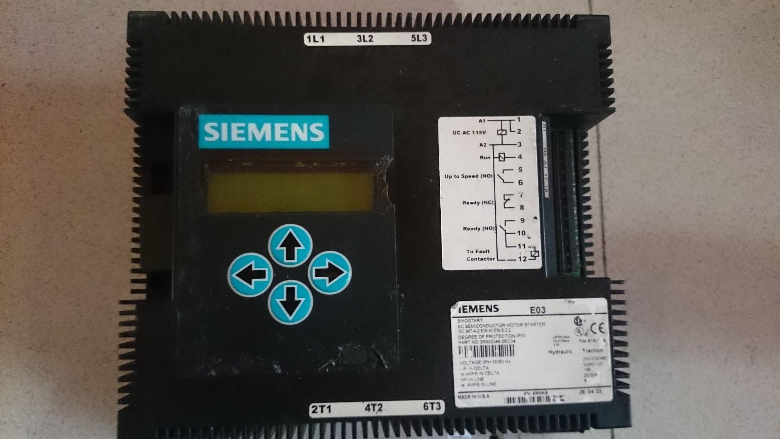 3RW3346-0EC34 ELECTRON. MOTOR CONTROL UNIT VALUES WITH 55