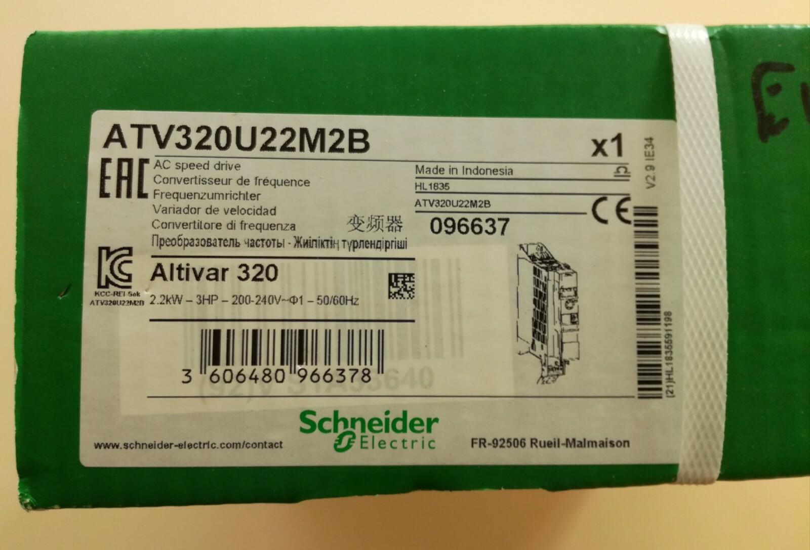 variable speed drive, Altivar Machine ATV320, 2.2kW, 200 to 240V, 1 phase, book