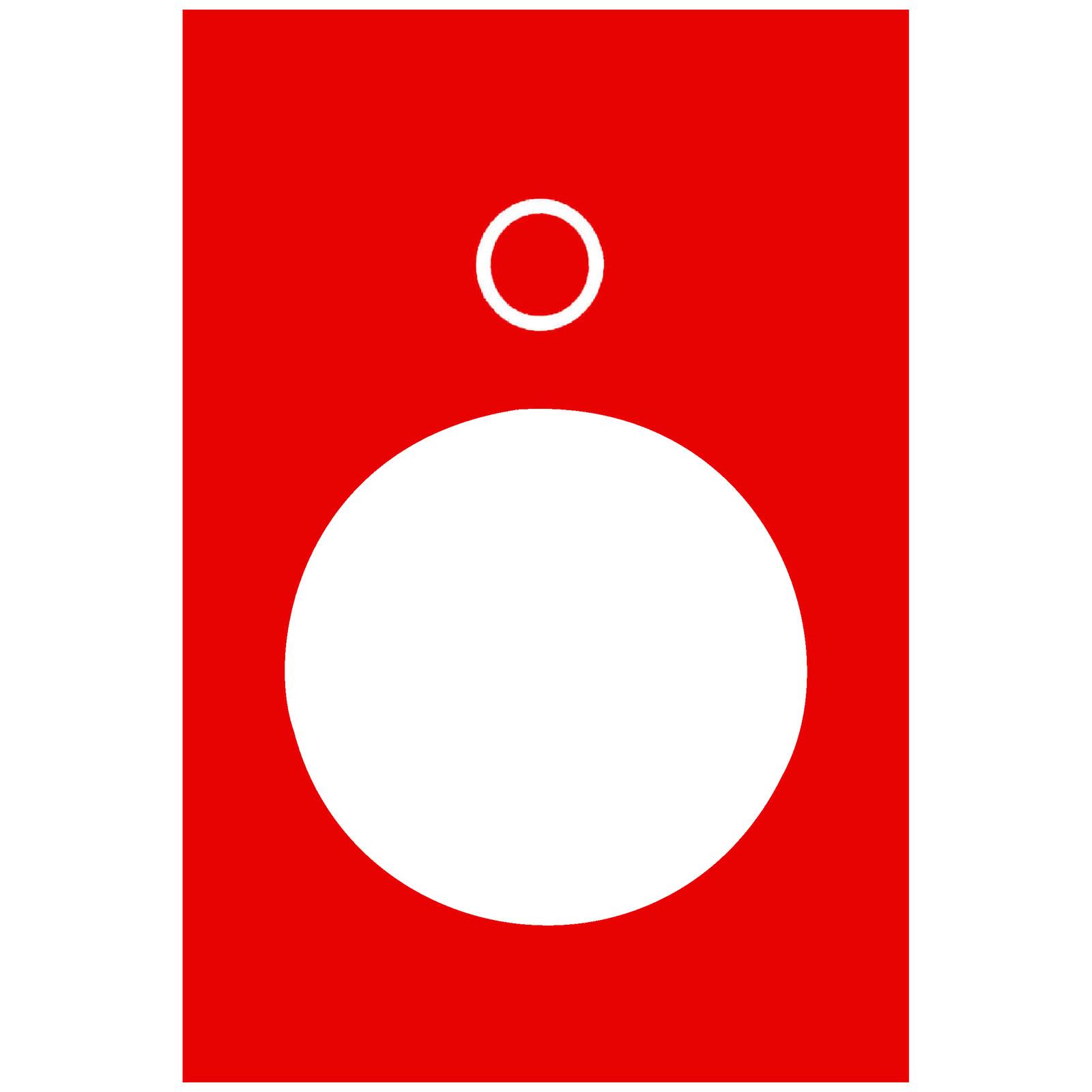Marked legend, Harmony XAC, 30 x 40mm, red, marked O
