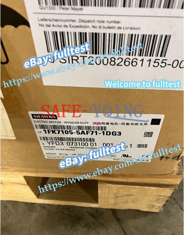 1X 1FK7105-5AF71-1DG3 SERVO MOTOR 1FK7 105-5AF71-1DG3-fulltest
