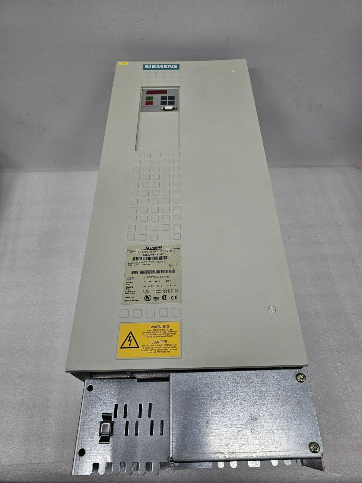6SE7024-7TD51-Z DC INVERTER_ SIMOVERT MC MASTERDRIVES_C23+G91+_0-400 Hz