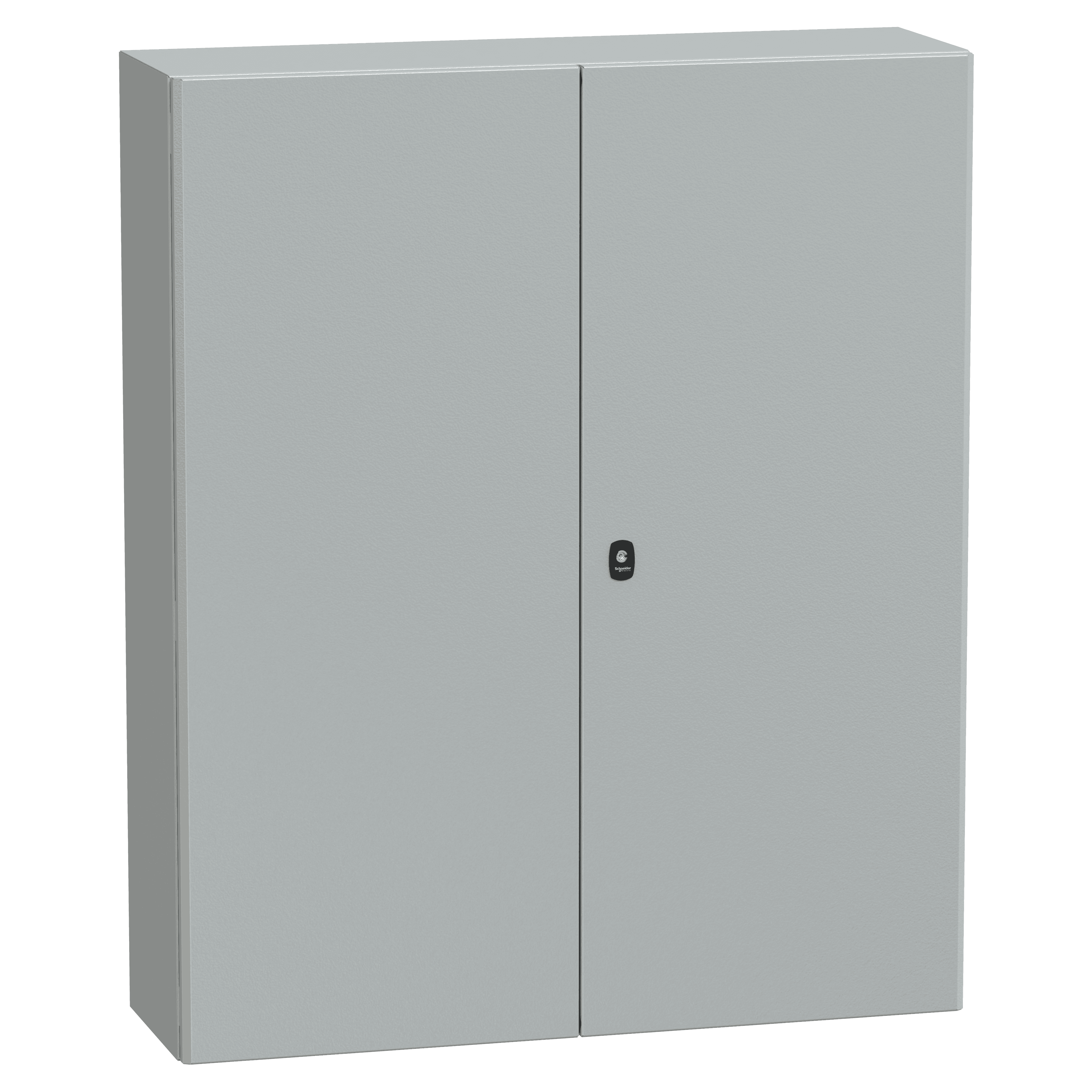 Wall mounted steel enclosure, Spacial S3D, double plain door, with mounting plate, 1200x1000x300mm, IP55, IK10