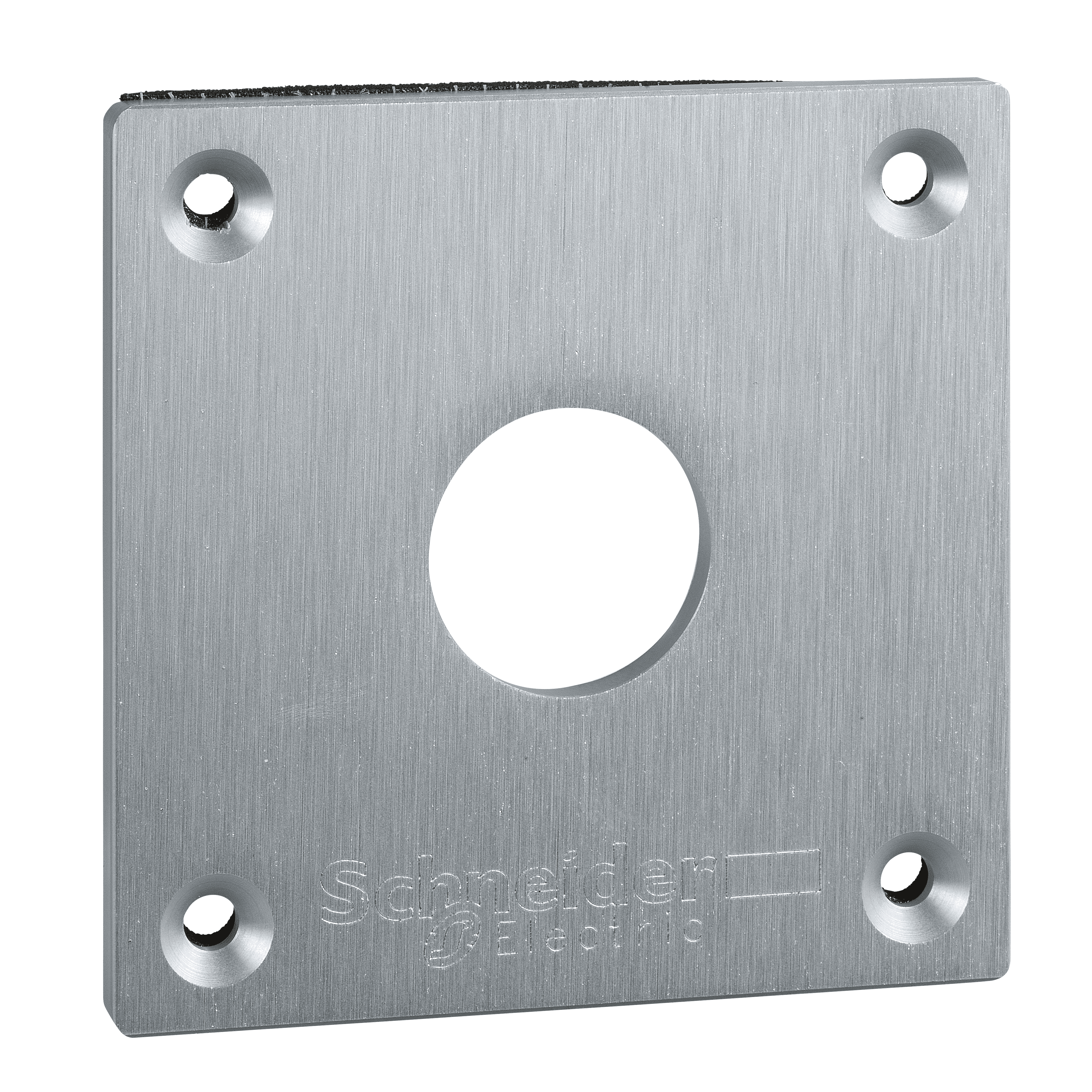 Drilled front plate, Harmony XAP, XB2 SL, metal, 1 cut out, 72x72mm, 22mm
