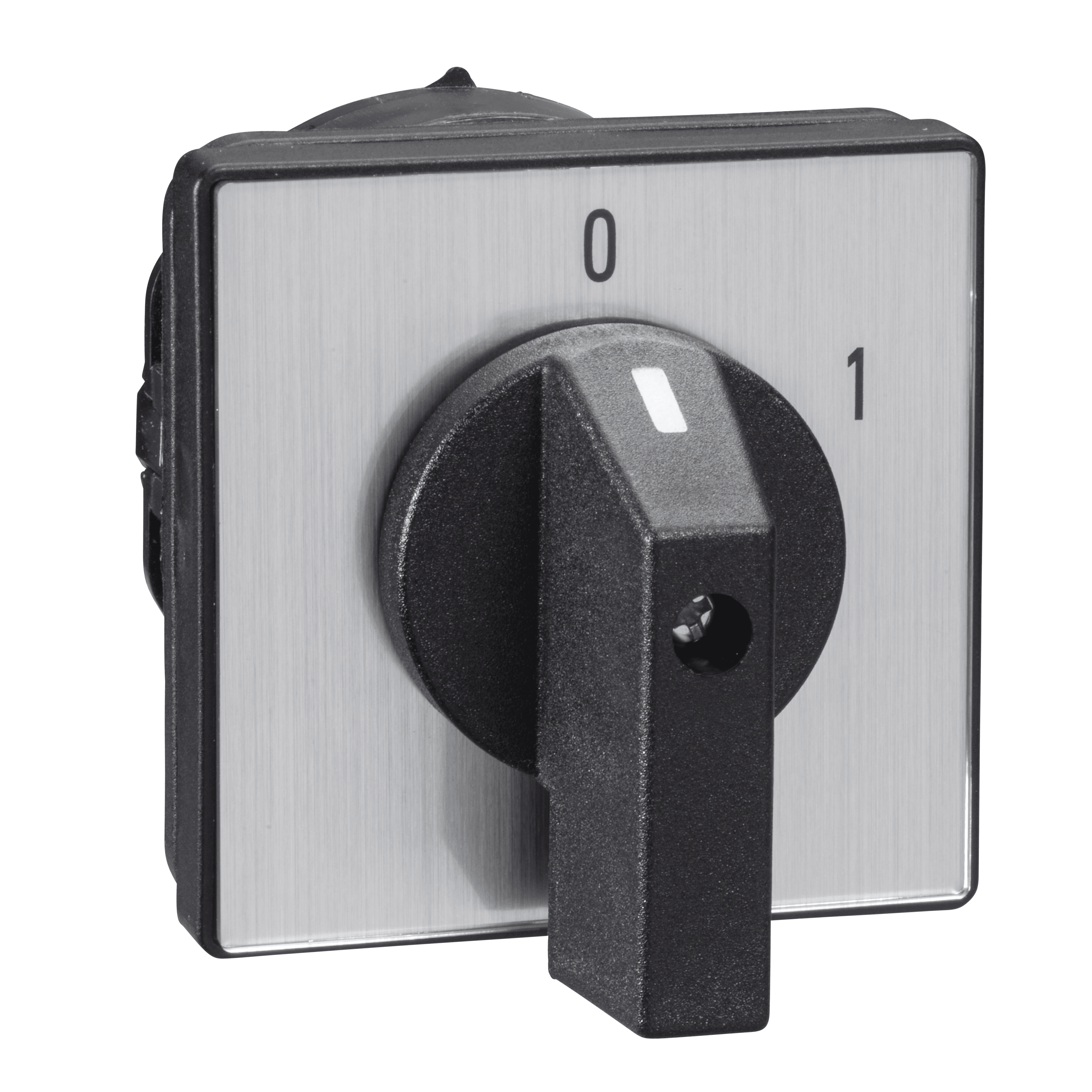 Complete cam switch, Harmony K, switch, 64 x 64mm, 3P, with off position, 60 degree angle, 32A, black marked 0-1, screw mounting