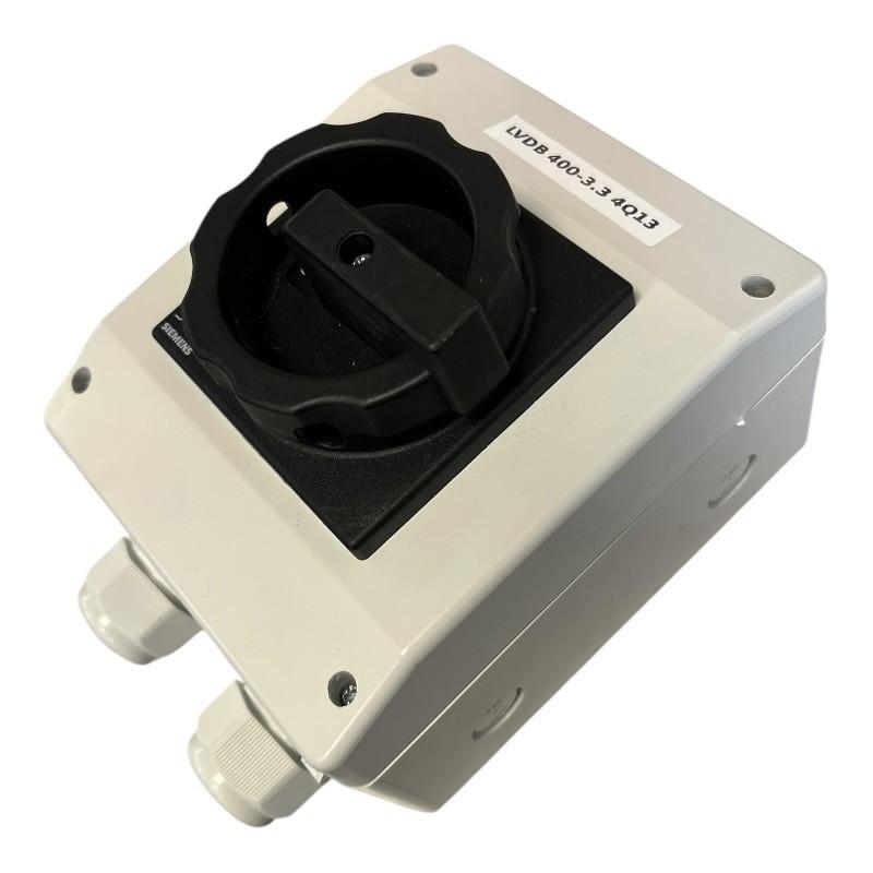 63A 3P ENCL T4X SW W/SCREW COVR & BLK H