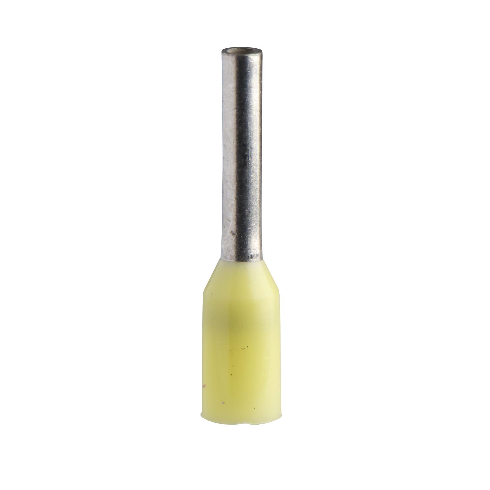 Cable ends, Linergy TR cable ends, single conductor, yellow, 2mm², medium size, 10 sets of 100