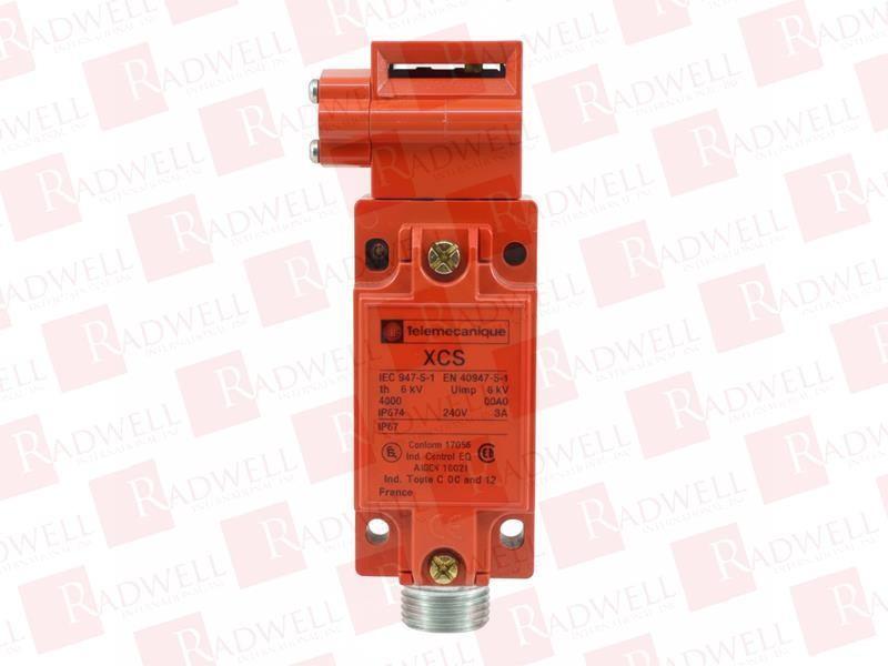 Safety switch, Telemecanique Safety switches XCS, metal XCSB, 2 NC + 1 NO, slow break, 1 entry tapped 1/2" NPT