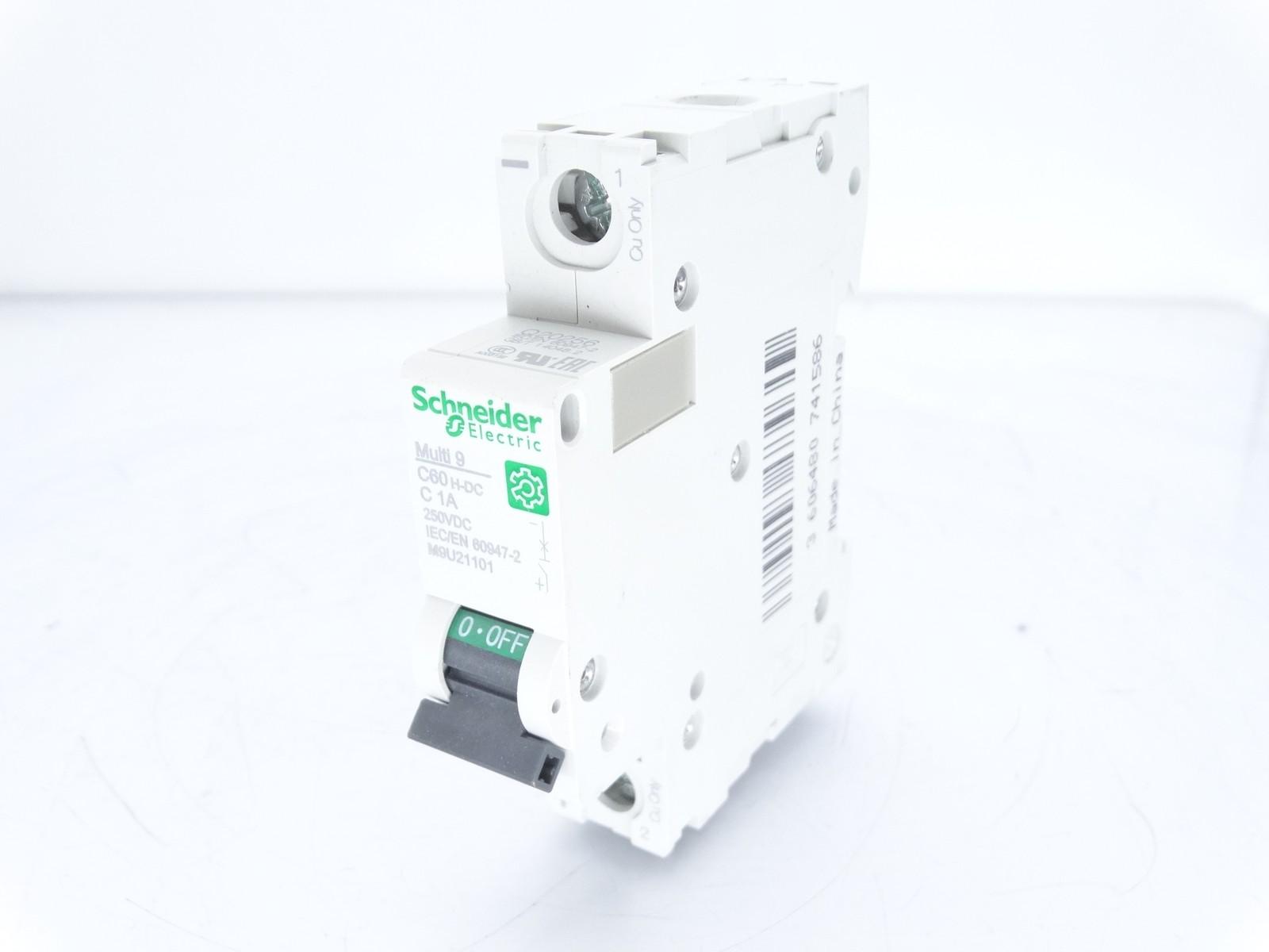 Miniature circuit breaker (MCB), Multi9 C60H-DC, 1P, 1A, C curve, 5kA (UL 1077), 6kA (IEC/EN 60947-2)