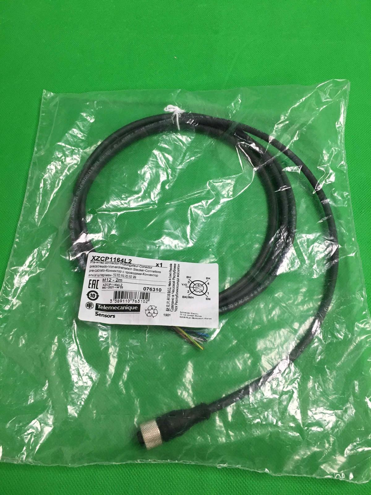 female - M12 - 5-pin - straight prewired connector - cable 2 m