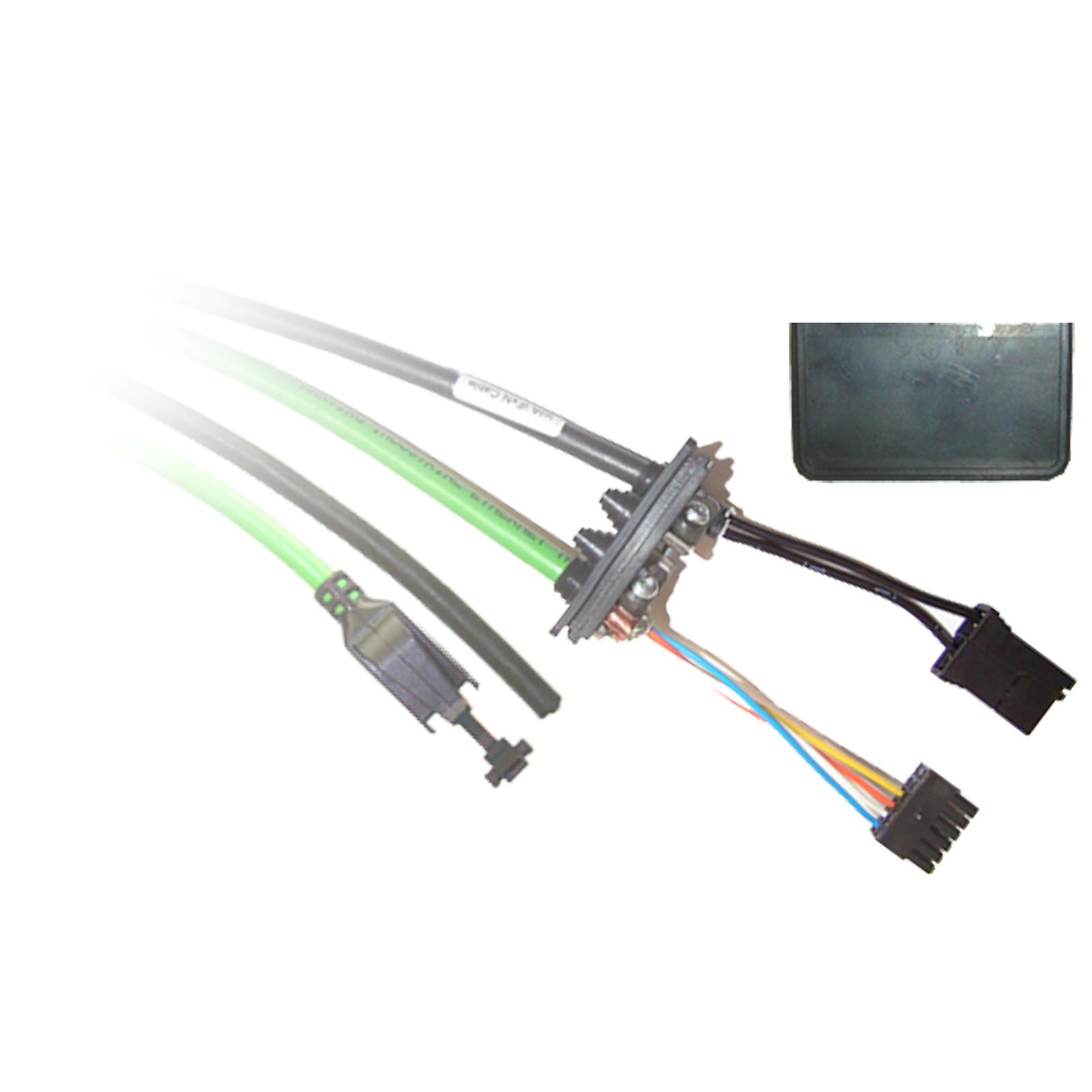 pre-assembled cable kit for fieldbus interfaces + power supply - Modbus TCP - 3m