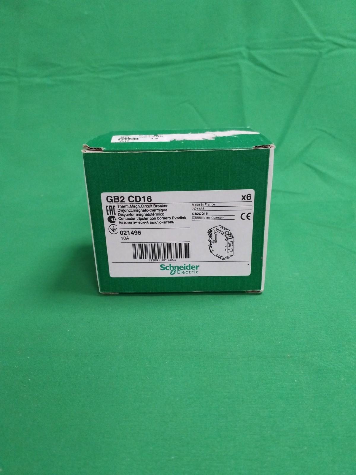 TeSys GB2 thermal magnetic circuit protector, 1 P + N, 10 A, Id = 138 A