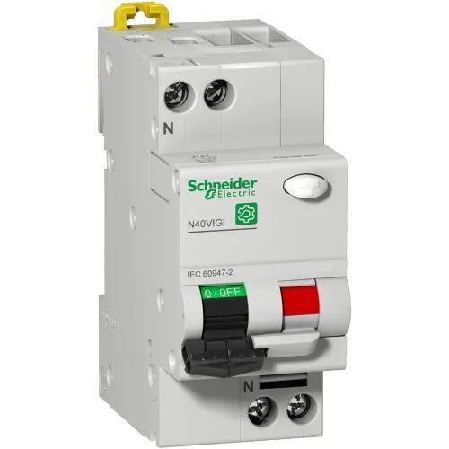Residual current breaker with overcur. prot. (RCBO), Multi9 N40 Vigi, 1P+N, 10A, C curve, 6000A/6kA, AC type, 30mA