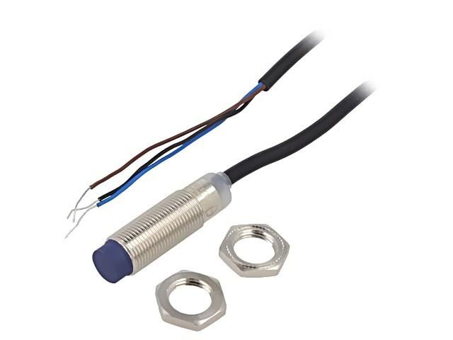 inductive sensor XS2 M12, L44mm, brass, Sn4mm, 12..24VDC, cable 5m