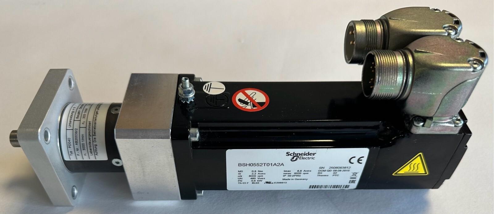 AC servo motor BSH, Lexium 05, 0.9N.m, 6000rpm, untapped shaft, without brake, IP50