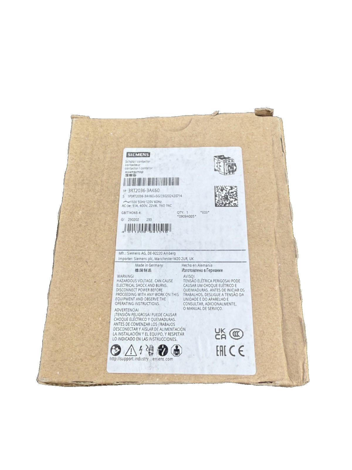CONTACTOR S2 50A 120VAC SPRING 1NO/1NC