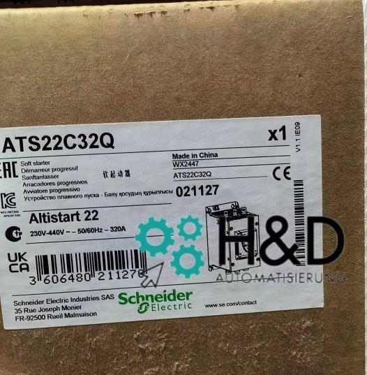 soft starter for asynchronous motor, Altistar 22, control 230V, 230…440V, 90…160kW