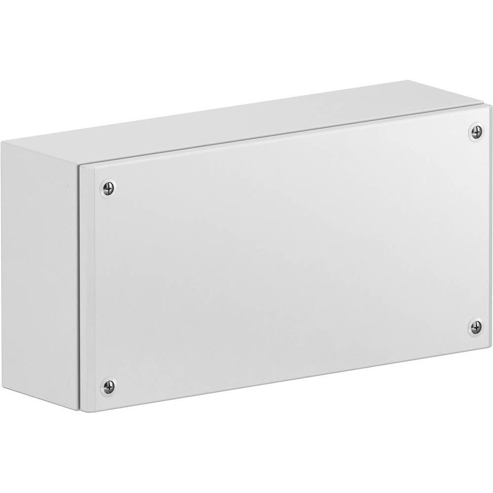 Metal industrial box plain door H200xW300xD80 IP66 IK10 RAL 7035