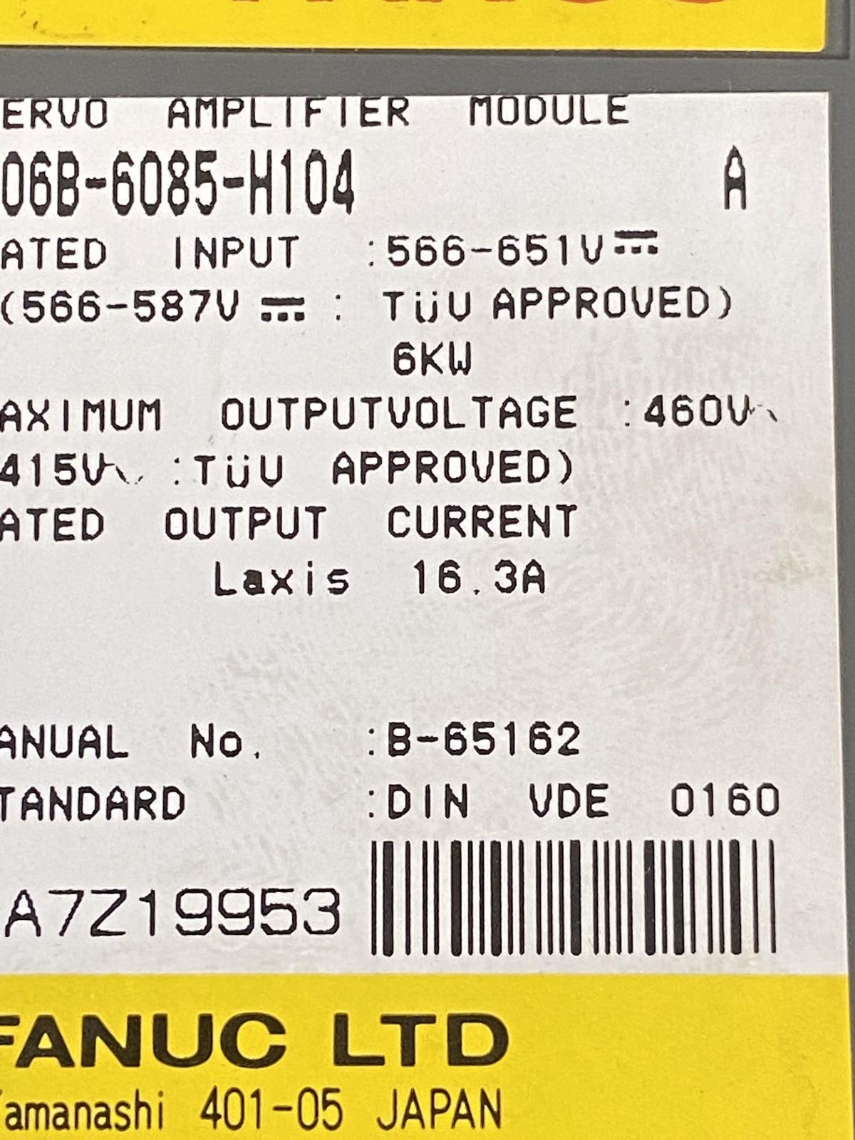 Variateur d'axe A06B-6085-H104