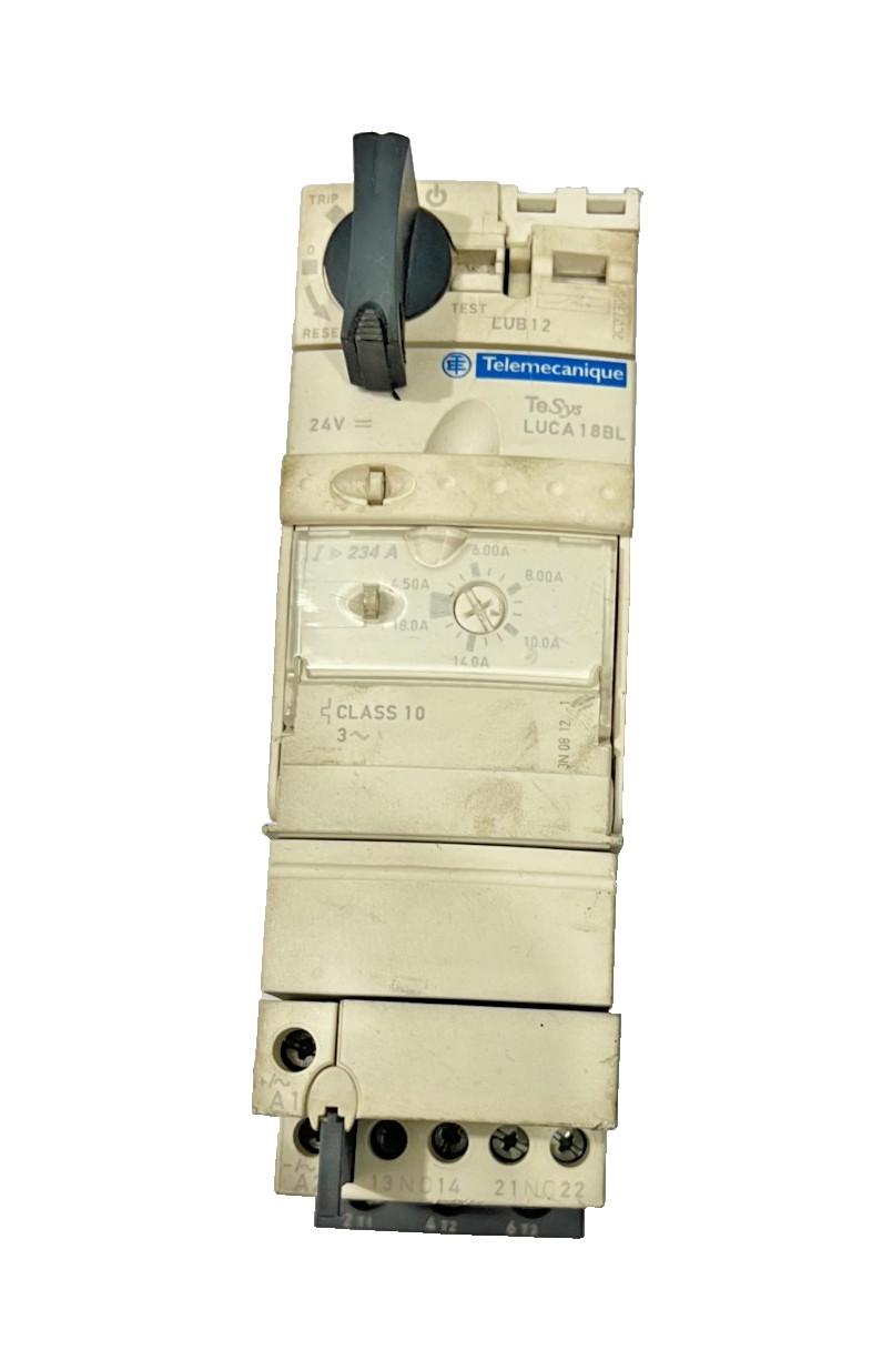 Standard control unit, TeSys Ultra, 4.5A to 18A, 3P motors, thermal magnetic protection, class 10, coil 24VDC