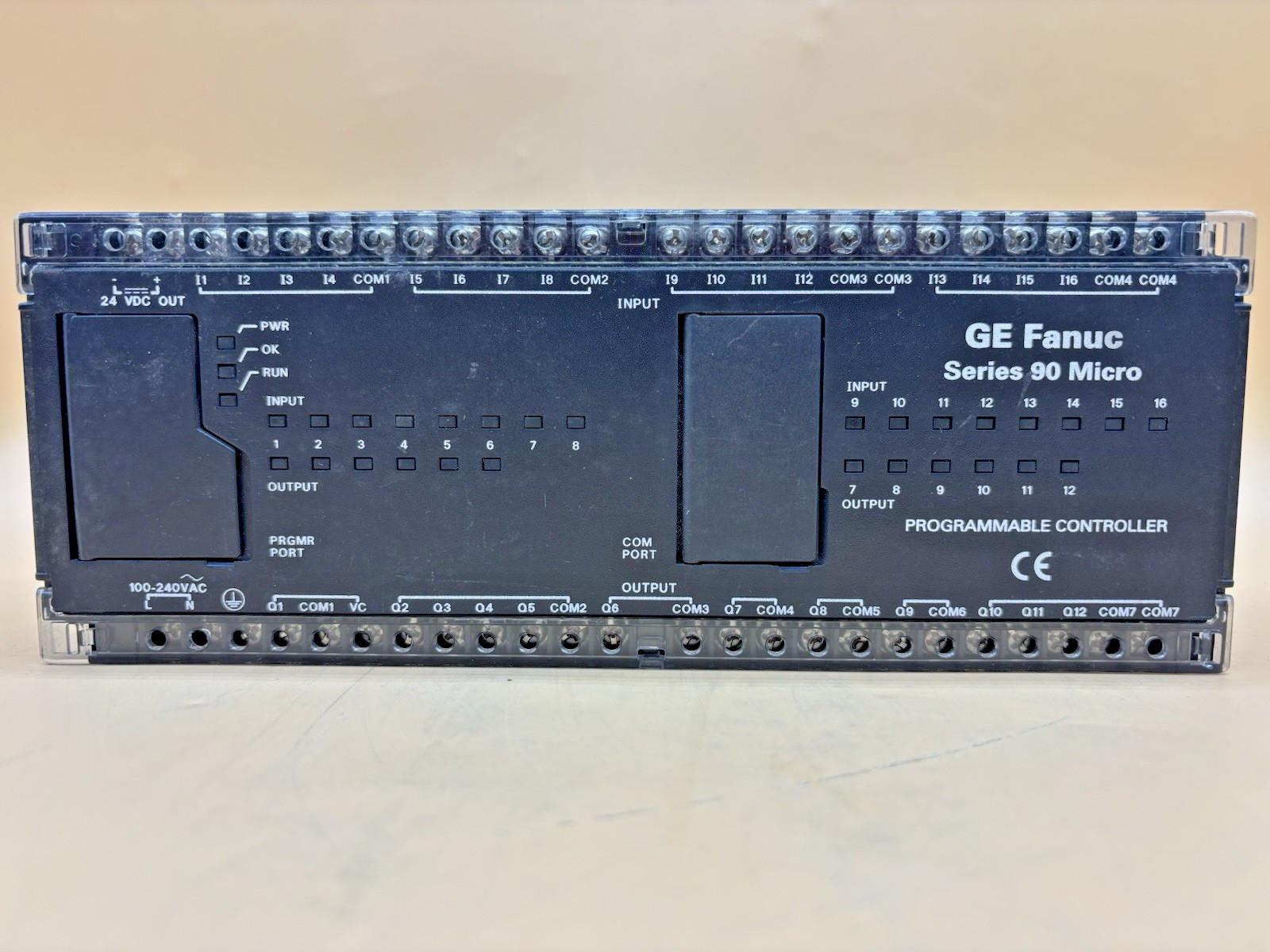 GE SERIES 90 MICRO IC693UDR005PP1 PROGRAMMABLE CONTROLLER