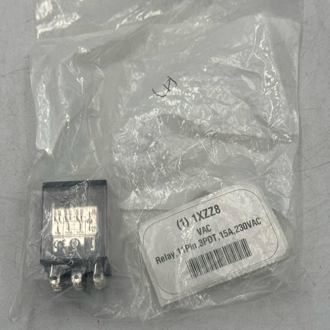 Power plug in relay, Harmony, 15A, 3CO, lockable test button, 230V AC
