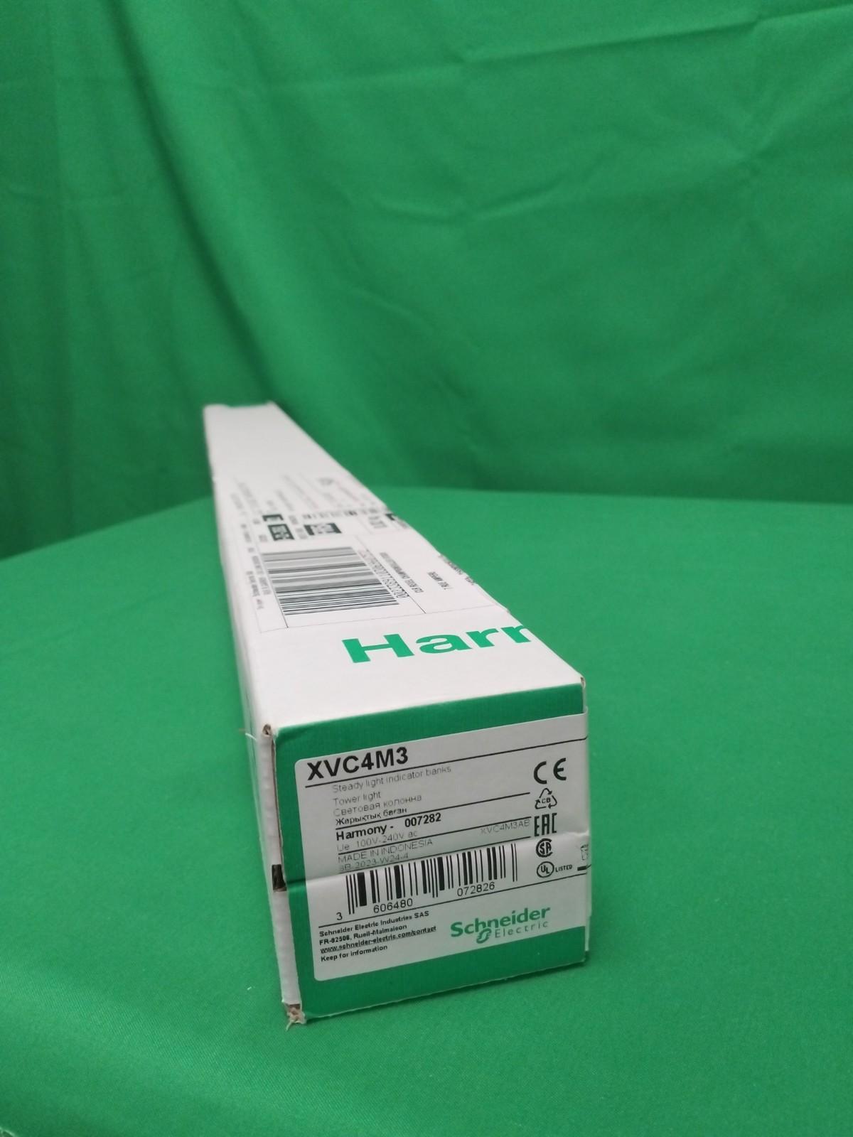 Harmony XVC, Monolithic precabled tower light, plastic, red orange green, Ø40, tube mounting, steady, IP23, 100...240 V AC